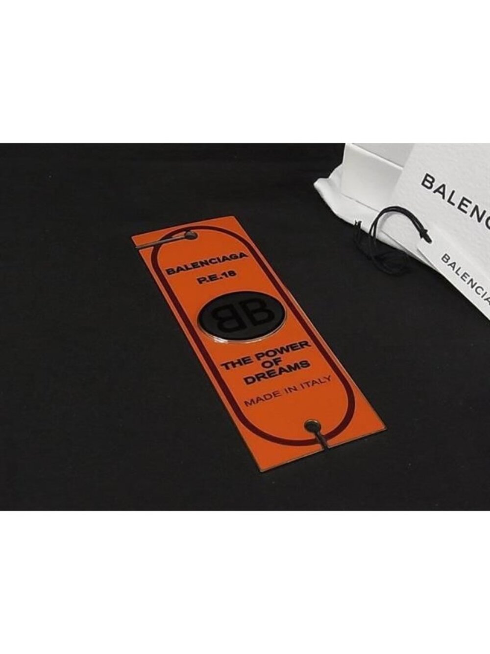 Balenciaga P the Power of Dreams Stamp Badge Orange